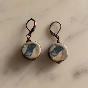 Handmade Bird Design Earrings